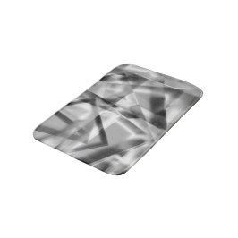 Hoek van vierkante stukken acryl, grijs tot wit badmat