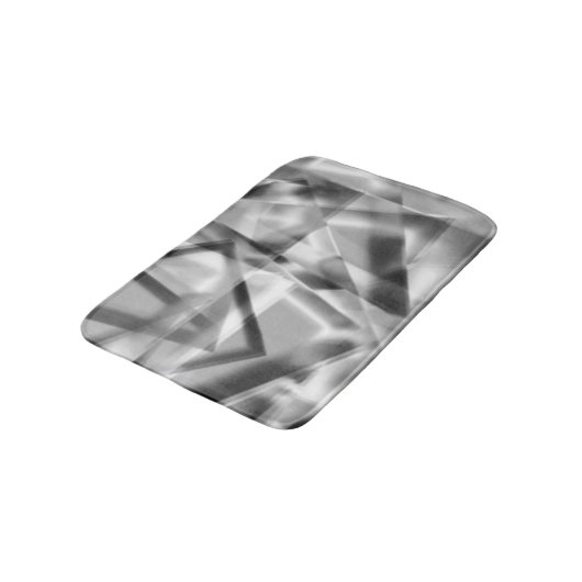 Hoek van vierkante stukken acryl, grijs tot wit badmat (Gekanteld)