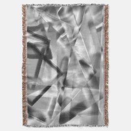 Hoek van vierkante stukken acryl, grijs tot wit deken