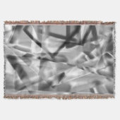 Hoek van vierkante stukken acryl, grijs tot wit deken (Voorkant)