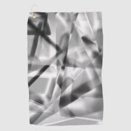 Hoek van vierkante stukken acryl, grijs tot wit golfhanddoek