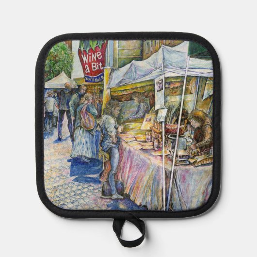 Hoek van vliegende varkens pannenlap (Voorkant)