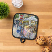 Hoek van vliegende varkens pannenlap (Top down)