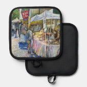 Hoek van vliegende varkens pannenlap (Voorkant / Achterkant)