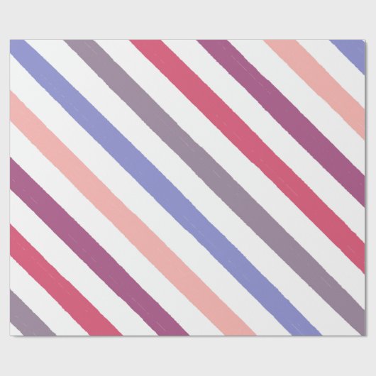 Hoek Waterverf Stripes Cadeaupapier (Vlak)