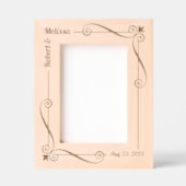 Hoek wervelingen Lijst paar bruiloft Jubileum 5x7 Gegraveerde Lijstjes (Voorkant)