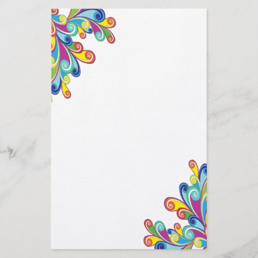 Hoek wervelt stationery briefpapier (Voorkant)