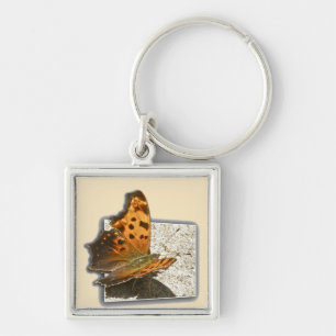 Hoek Wing Comma Butterfly-reeks Sleutelhanger