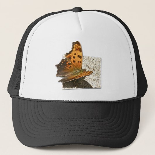 Hoek Wing Comma Butterfly-reeks Trucker Pet (Voorkant)