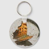 Hoek Wing Comma Butterfly Sleutelhanger (Voorkant)