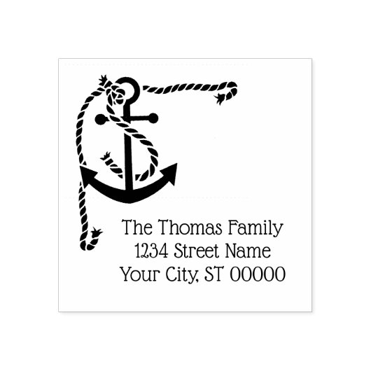 Hoekanker met helling rubberstempel (Afrduk)