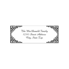  hoeken adreslabel - Zelfinktstempel Zelfinktende Stempel