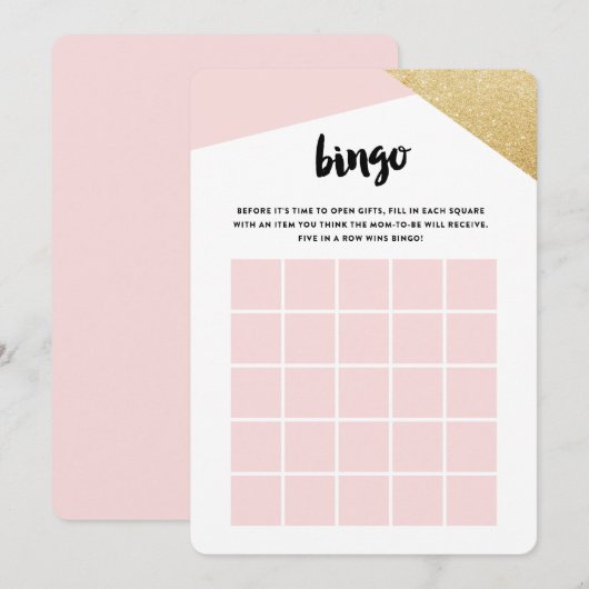 Hoeken | Bruids Bingo Kaarten (Voorkant / Achterkant)