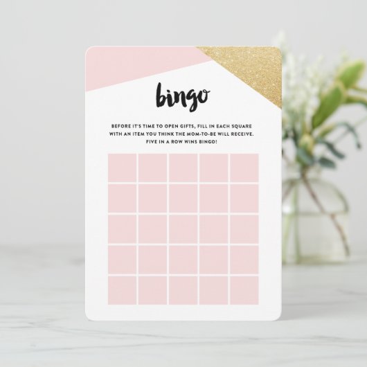 Hoeken | Bruids Bingo Kaarten (Staand voorkant)