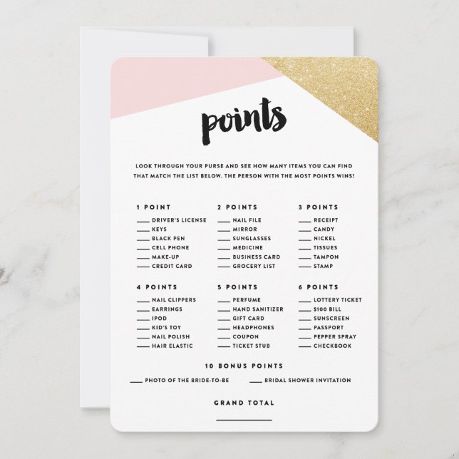 Hoeken | Bruidsboeket Tas Punten Kaarten (Voorkant)