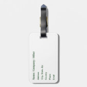 Hoeken, Gevist Bagagelabel (Achterkant verticaal)