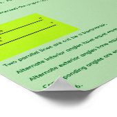 Hoeken in Geometrie Poster (Hoek)