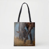 Hoeken van de Canvas tas van paarden (Voorkant)