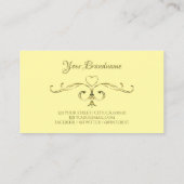 hoeken voor e-vangst met gouden hoeken op Cream-I Visitekaartje (Achterkant)