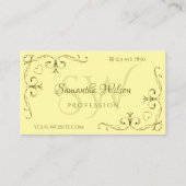 hoeken voor e-vangst met gouden hoeken op Cream-I Visitekaartje (Voorkant)