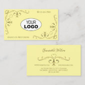  hoeken voor het oogmerk met gouden hoeken met Log Visitekaartje (Voorkant / Achterkant)