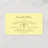  hoeken voor het oogmerk met gouden hoeken met Log Visitekaartje (Achterkant)