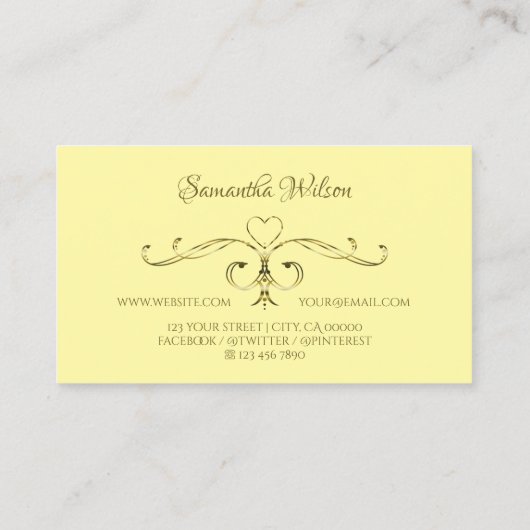  hoeken voor het oogmerk met gouden hoeken met Log Visitekaartje (Achterkant)