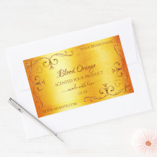   hoeken voor Oranje marmer Product Label