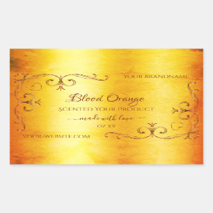   hoeken voor Oranje marmer Product Label