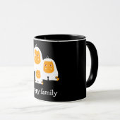 Hoekfamilie apen ontwerpen T-Shirt Bath Mat Mok (Voorkant rechts)