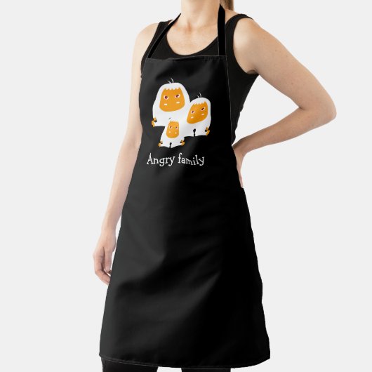 Hoekfamilie apen ontwerpen T-Shirt Bath Mat Schort (Insitu)