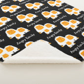 Hoekfamilie apen ontwerpen T-Shirt Bath Mat Sherpa Deken (3/4)