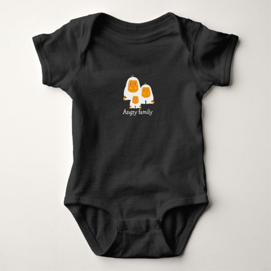 Hoekfamilie Monkeys ontwerp Romper (Voorkant)