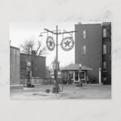 Hoekgasstation, 1925 briefkaart (Voorkant)