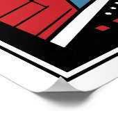 Hoekgeometrische stijl Abstract Poster (Hoek)