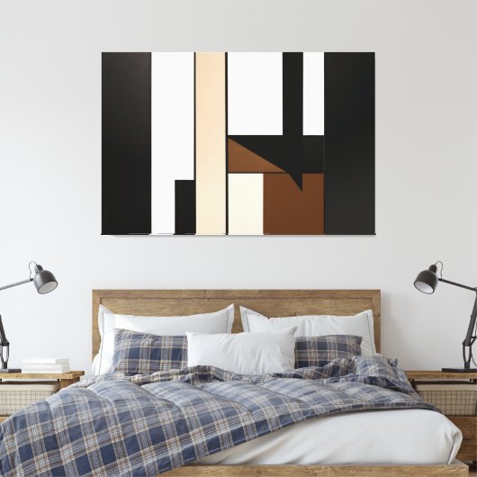 hoekharmonie canvas afdruk (Insitu (Slaapkamer))