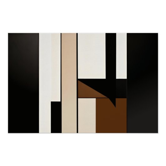 hoekharmonie glanzend perfect poster (Voorkant)