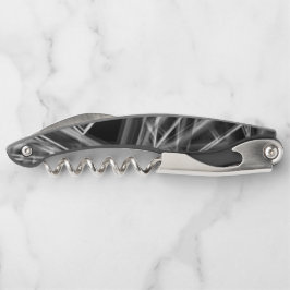 Hoekhoeken van vierkanten, grijze lijnen op zwarte kurkentrekker