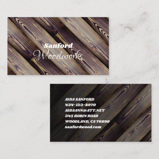 Hoekhout Tile Visitekaartje (Voorkant / Achterkant)