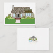 Hoekhuis in Wares Creek Flat Note Kaart Notitiekaartje (Voorkant / Achterkant)