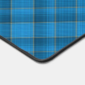 Hoekig blauw geruite patroon bureaumat (Hoek)