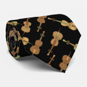 Hoekig Cellos patroon Stropdas (Opgerold)