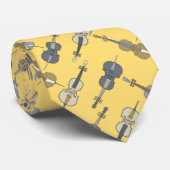 Hoekig Cellos patroon Stropdas (Opgerold)