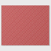 Hoekig rood bandana ontwerp cadeaupapier (Vlak)