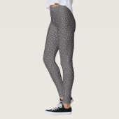 Hoekig zwart-wit Bandana-ontwerp Leggings (Links)