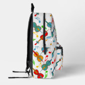 Hoekige cello's bedrukte rugzak (Links)