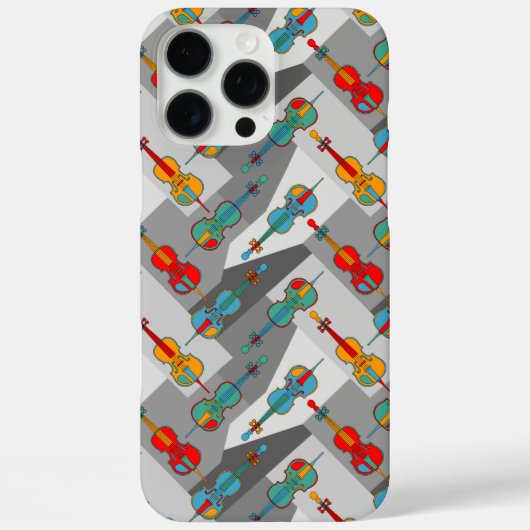 Hoekige cello's Case-Mate iPhone case (Achterkant)