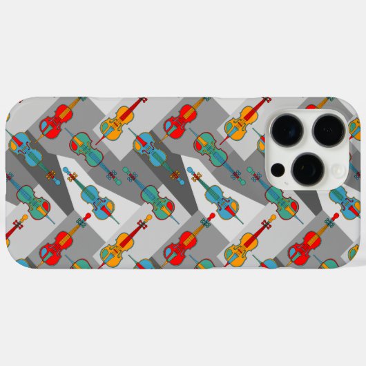 Hoekige cello's Case-Mate iPhone case (Achterkant (horizontaal))
