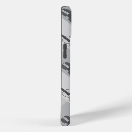 Hoekige Cellos Grijs Case-Mate iPhone Case (Achterkant / Rechts)