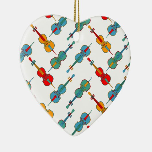 Hoekige Cellos Keramisch Ornament (Rechts)